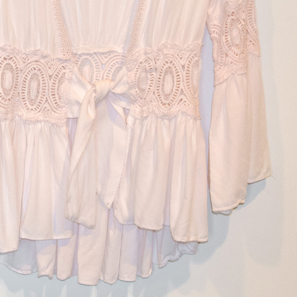 BSB crochet tie front blouse - Picture 3 of 3